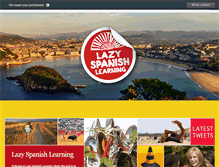 Tablet Screenshot of lazyspanishlearning.com